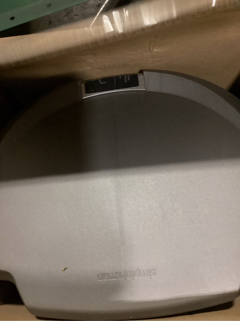Condition photo showing Good Condition for simplehuman 50 liter / 13 gallon semi-round kitchen step trash can with secure slide lock, grey plastic gray