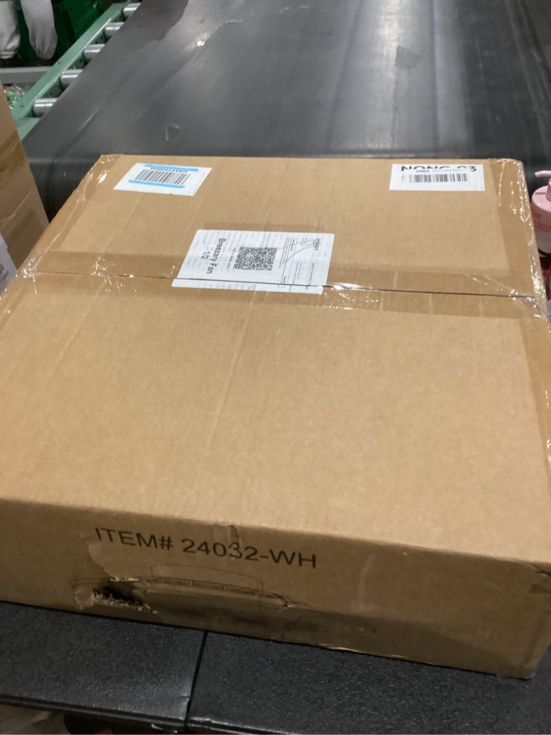 Condition photo showing New/Like New for Low Profile Ceiling Fan with Light,19 in Smart Bladeless Ceiling Fans with Alexa/Google Assistant/App Control Ambient Light White Flush Mount Ceiling Fans for Bedroom and Living Room