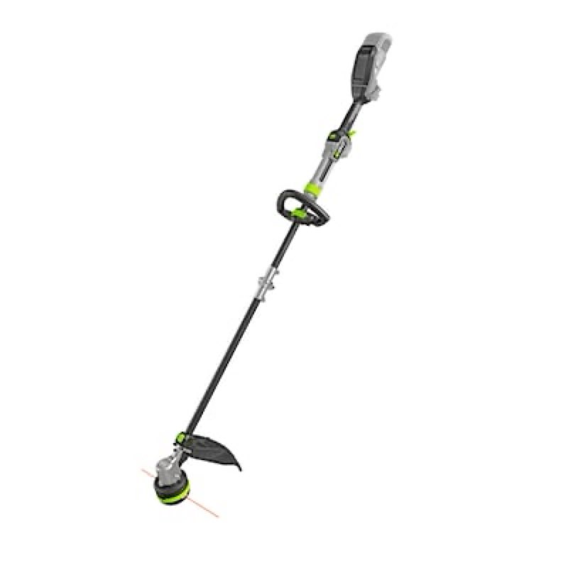 ego power+ powerload with carbon fiber shaft 56-volt 16-in telescopic shaft battery string trimmer