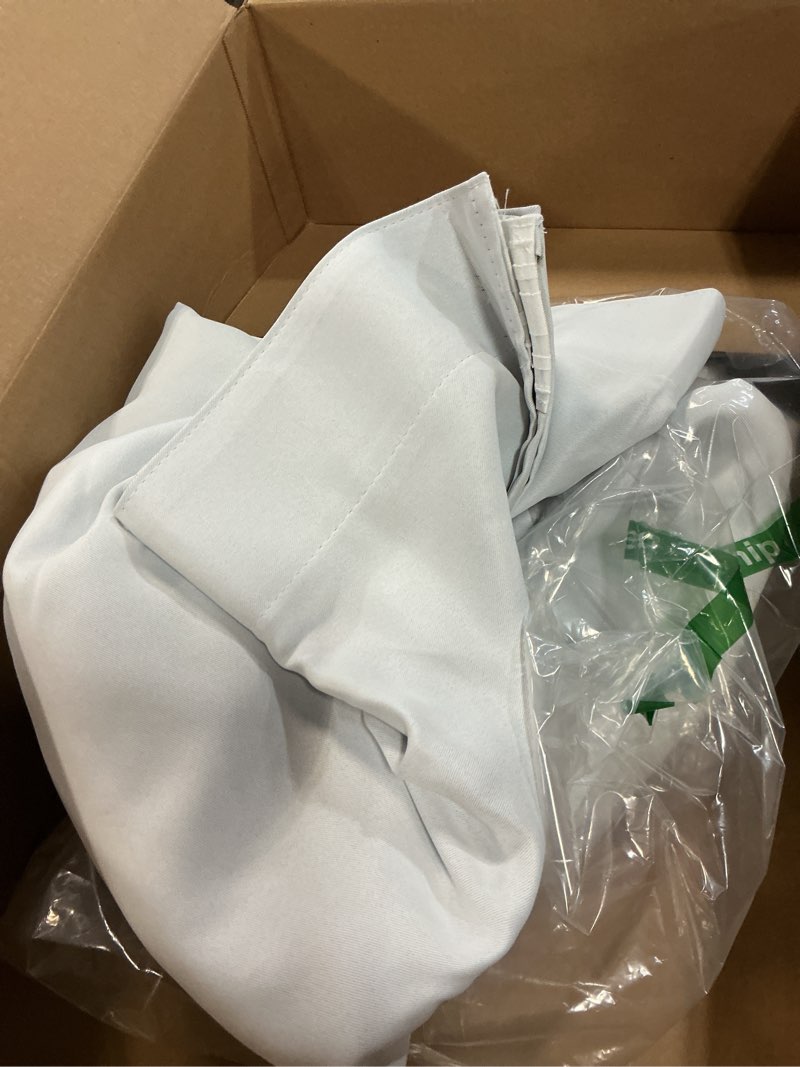 Condition photo showing As Is for Floor to Ceiling Curtain for Wall Ceiling Mount Track - Extra Wide blackout Curtains Soundproof Room 1 panel 