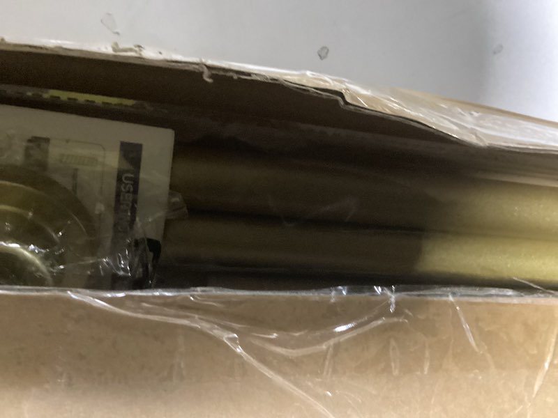 Condition photo showing New/Like New for AIZESI Gold Tension Curtain Rod 30-63Inch 1PCS,Spring Tension Rod No Drilling Non-Slip Adjustable Tension Curtain Rod,Spring Loaded Rod Extendable Tension Rod For Windows Doorway Bedroom Gold-1PCS 30"-63"