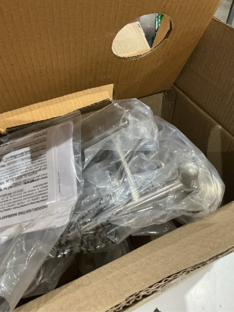 Condition photo showing Good Condition for kichler shailene 12.5" 2 light vanity light with satin etched glass in brushed nickel medium brushed nickel
