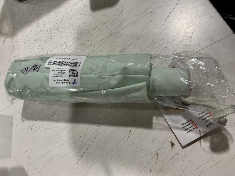 Condition photo showing Good Condition for repel windproof travel umbrella - compact & withstands winds up to 100mph , strongest premium auto folding umbrella for rain and sun - durable, light & portable for women & men , fits backpack & cars pastel mint