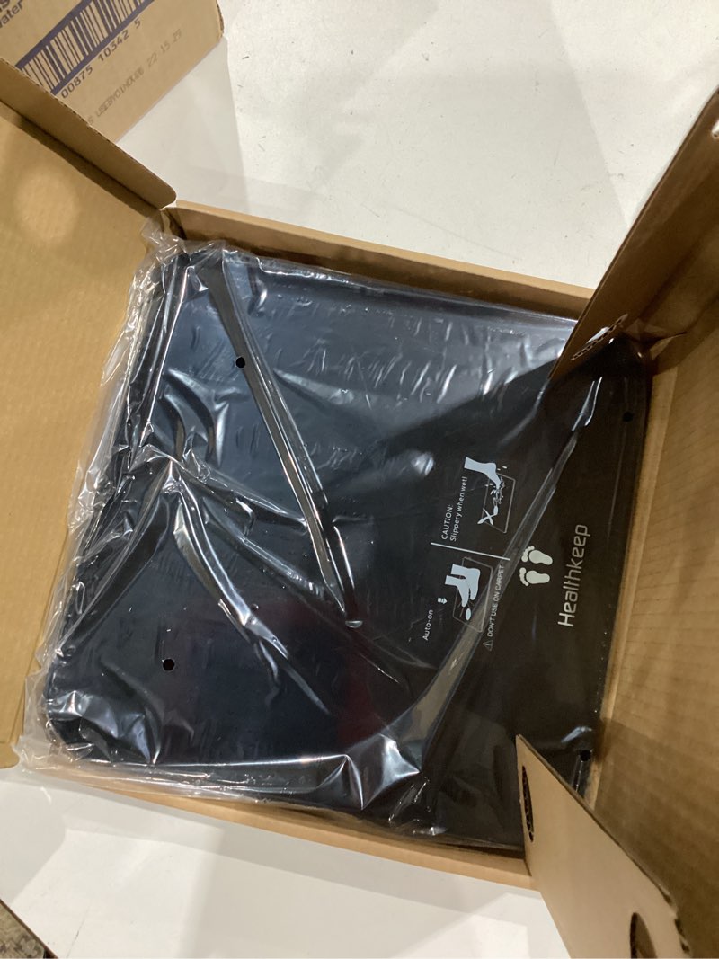Condition photo showing Good Condition for digital bathroom scale for body weight: high-precision 4-sensor accuracy, led display, 400lb/180kg capacity, safe rounded corners, batteries included black 400lb