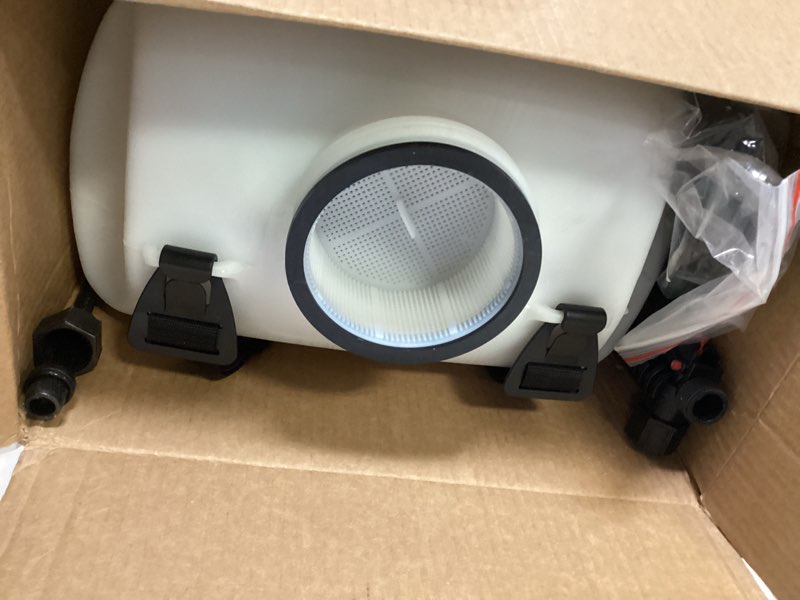 Condition photo showing Good Condition for chapin 60114 backpack sprayer, 4?gallon pump sprayer, translucent poly tank, 3?stage filtration, adjustable poly cone nozzle & 20" wand for lawn & garden weed, pest & fertilizer applications 4g, pump