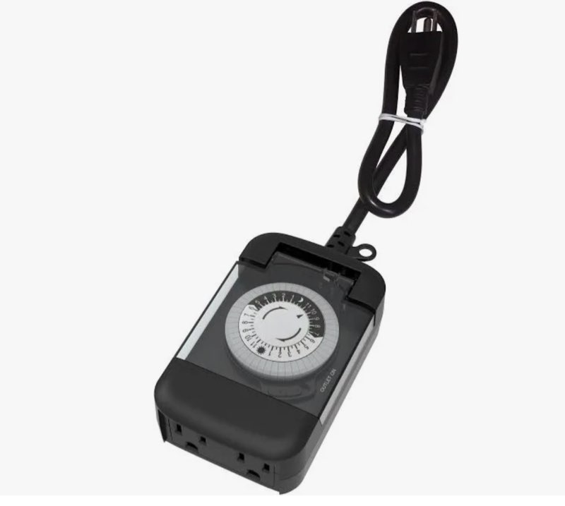 Utilitech 15-Amps 125-Volt 2-Outlet Plug-in Countdown Indoor or Outdoor Lighting Timer