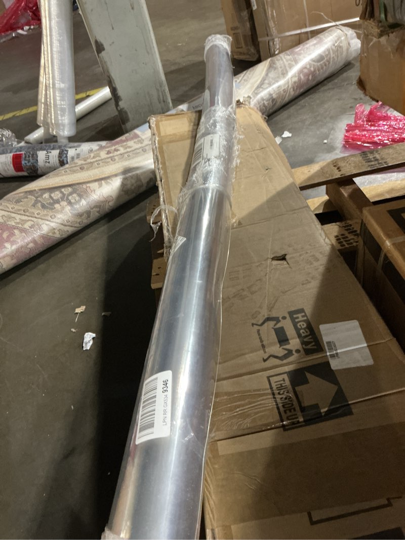 Condition photo showing Good Condition for Area Mat for Hard Floor, 6'×9' Transparent PVC Area Rug for Home, Waterproof No Smell Protector for Dining Room, Large Durable Mats for Rolling Chair, Kitchen, Living Room, High Traffic Area Shiny Transparent 6' x 9' (Rectangular)