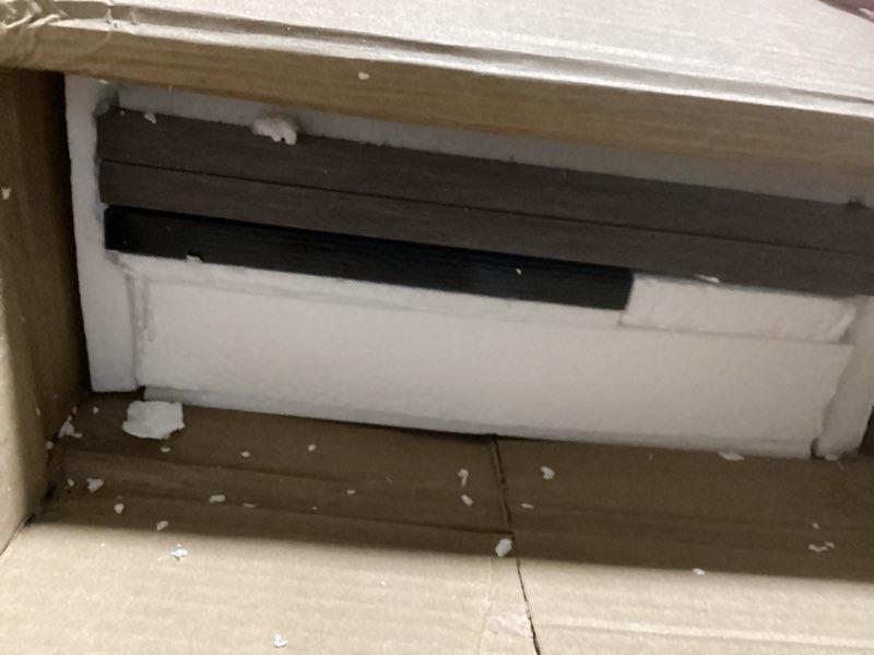 Condition photo showing Good Condition for Tribesigns Modern Computer Desk, 63 x 31.5 inch Large Office Desk Computer Table Study Writing Desk Workstation for Home Office, Grey/Black 63*31.5 inch Grey + Black