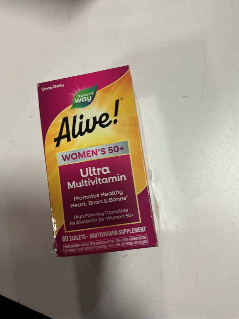 Condition photo showing New/Like New for (Exp 11-30-2027)Nature's Way Alive! Women's 50+ Ultra Multivitamin Tablets - 60ct