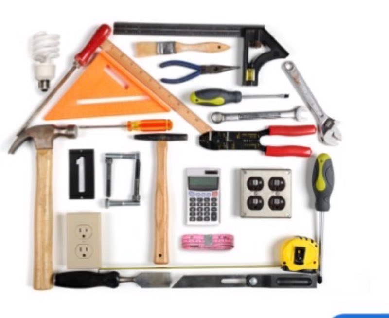 Assorted home improvement lot (small tools, screws, home accessories etc.) 