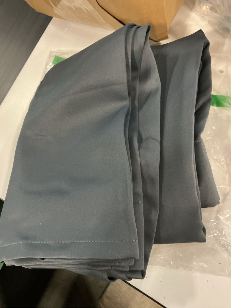 Condition photo showing Good Condition for chrisdowa grommet blackout curtains for bedroom and living room - 2 panels set thermal insulated room darkening curtains (dark grey, 42w x 84l) 42"w x 84"l (pack of 2) dark grey