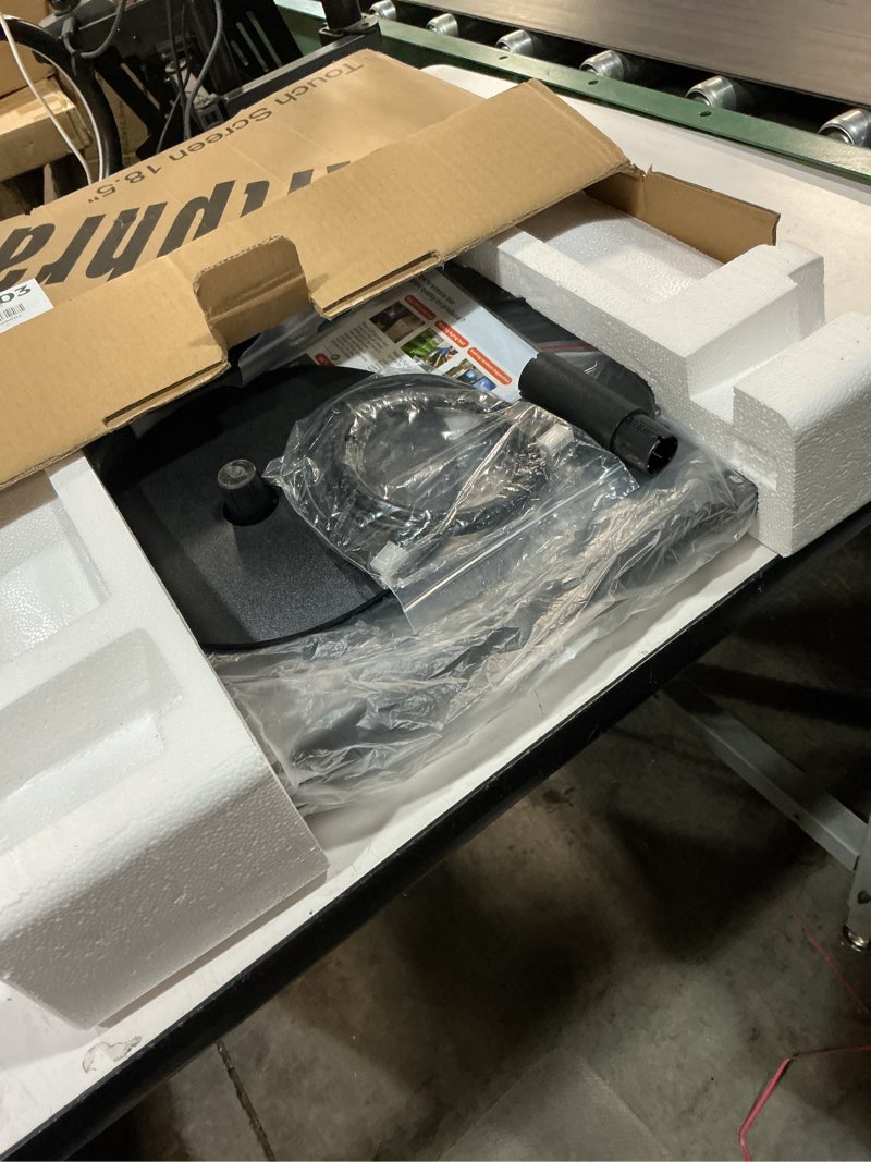 Condition photo showing Good Condition for 18.5 inch touchscreen monitor hd 1366x768, vesa wall mountable, 10-points computer touch screen pc display with type-b hdmi vga port, 75hz desktop touch display, black