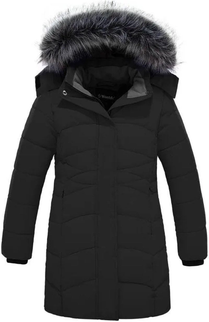 Wantdo Girl's Warm Puffer Parka Size 18-20