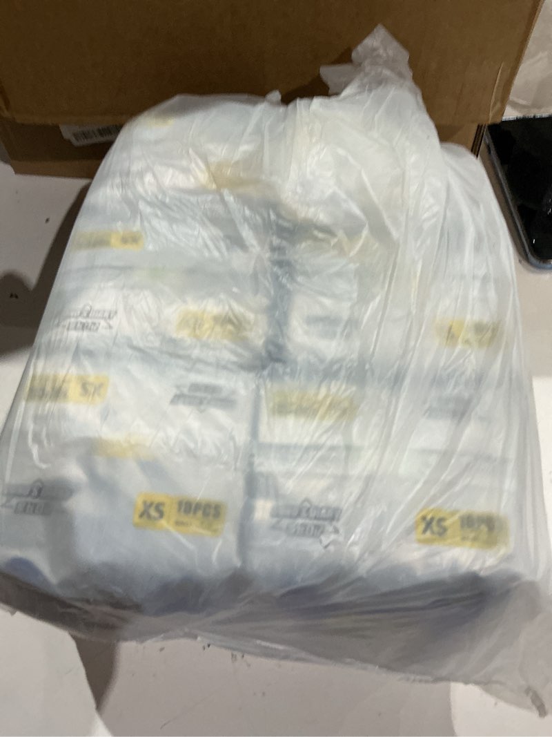 Condition photo showing As Is for dono dog diapers male, disposable male dog wraps 60ct, ultra absorbent doggie diapers, rapid-dry leak-proof puppy diapers, wetness indicator excitable urination incontinence, xsmall x-small 60.0