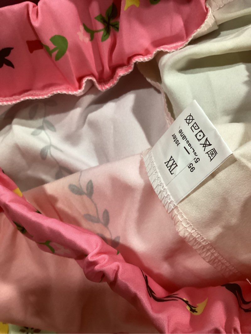 Condition photo showing Good Condition for (xx-l) wuitrie two piece short set for women casual short sleeve collar button shirts elastic waist shorts with belt lounge sets pink xx-large