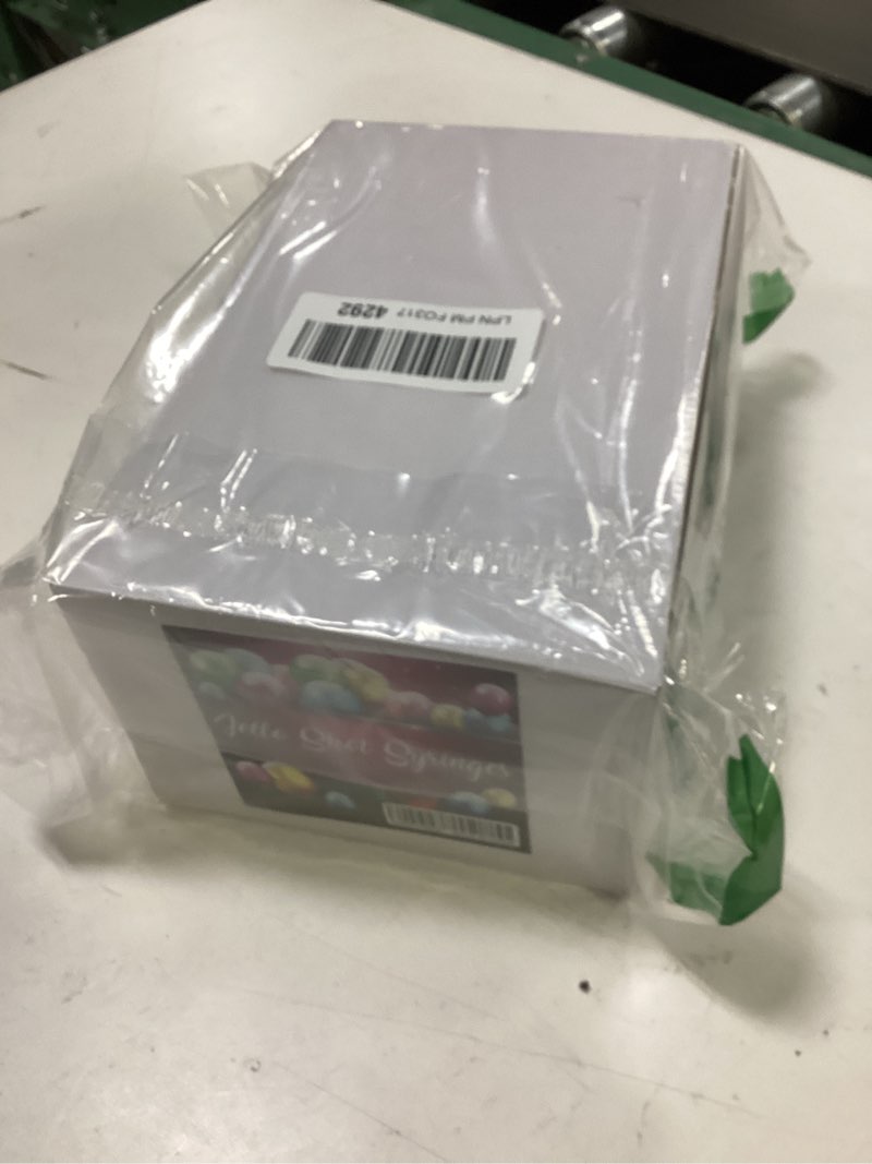 Condition photo showing New/Like New for jello shot syringes 100 pack with tip cap for adults kids, 10ml party liquid syringe bpa-free suringes shooters for jello shots, halloween, thanksgiving, christmas, bachelorette parties, nurses, graduation party