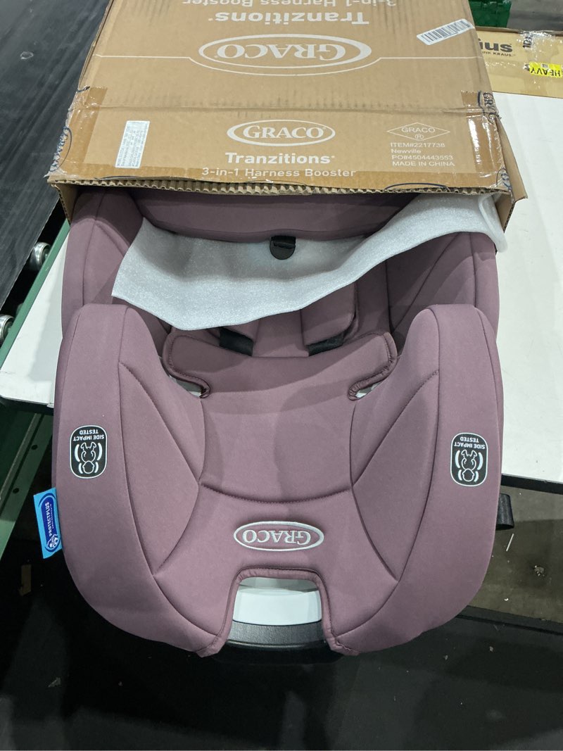 Condition photo showing New/Like New for graco tranzitions 3-in-1 harness booster car seat, forward facing car seat, highback, to backless booster, eloise eloise 2.0