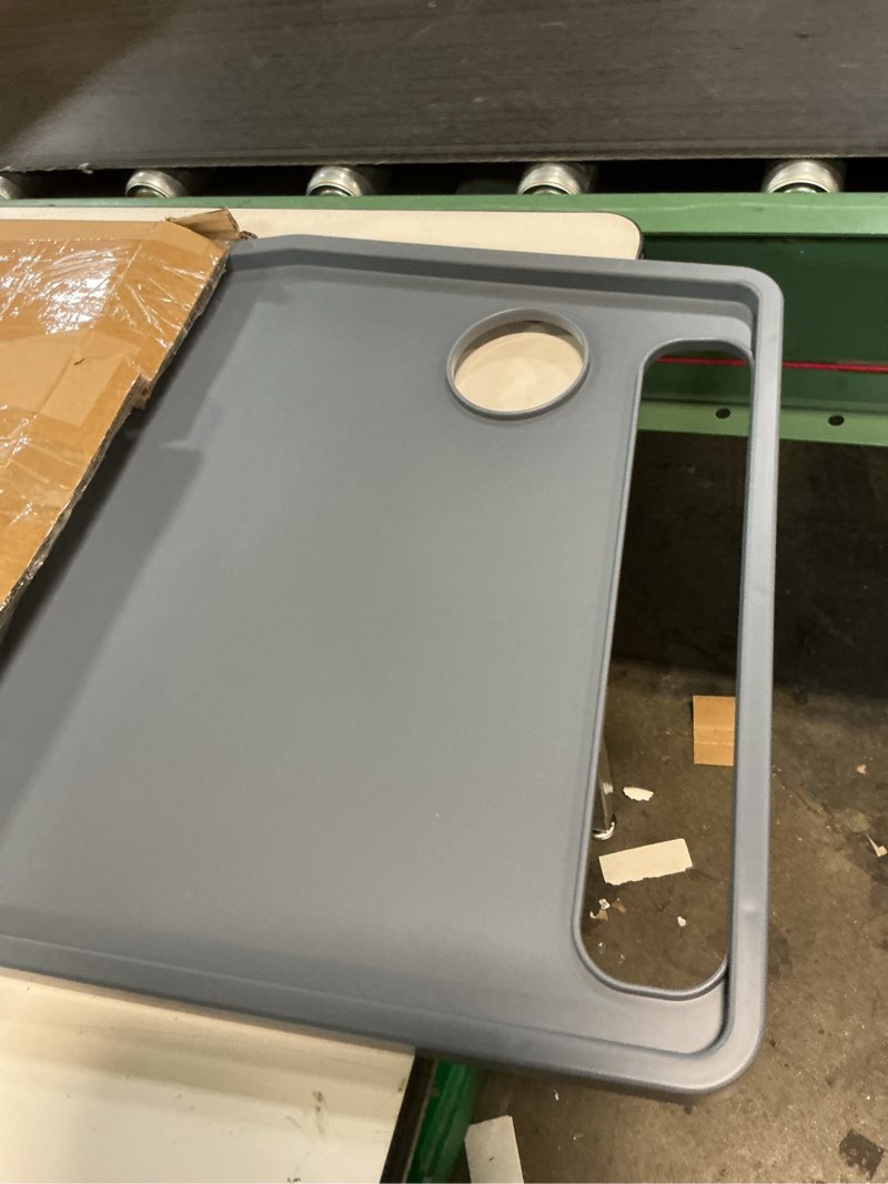 Condition photo showing Good Condition for walker tray table with 2 cup holders - universal trays for standard folding walkers - home mobility accessories by bluestone (gray)