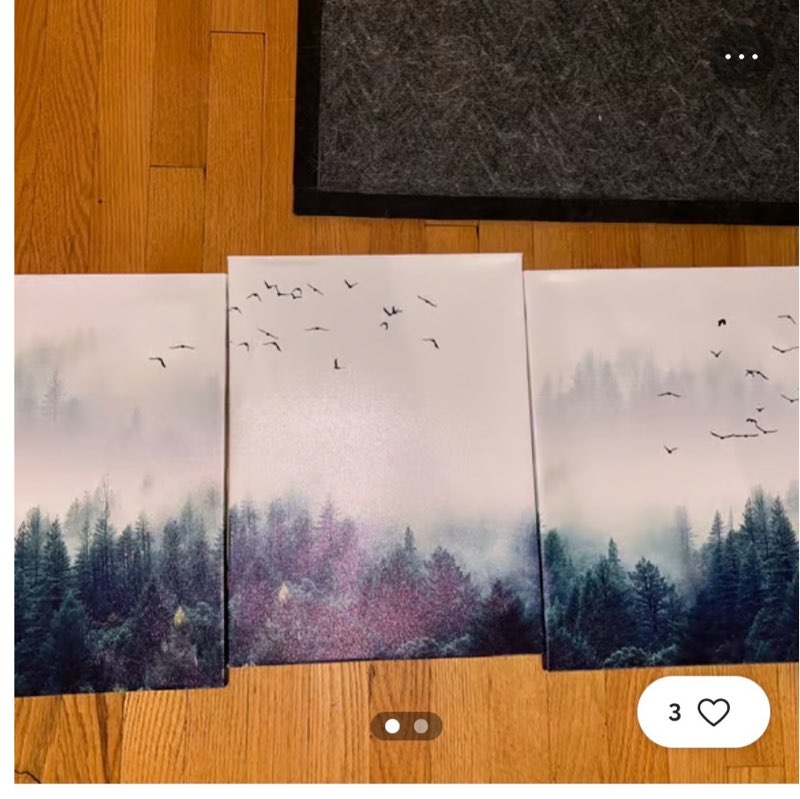 similar 5 piece mountain scape wall art