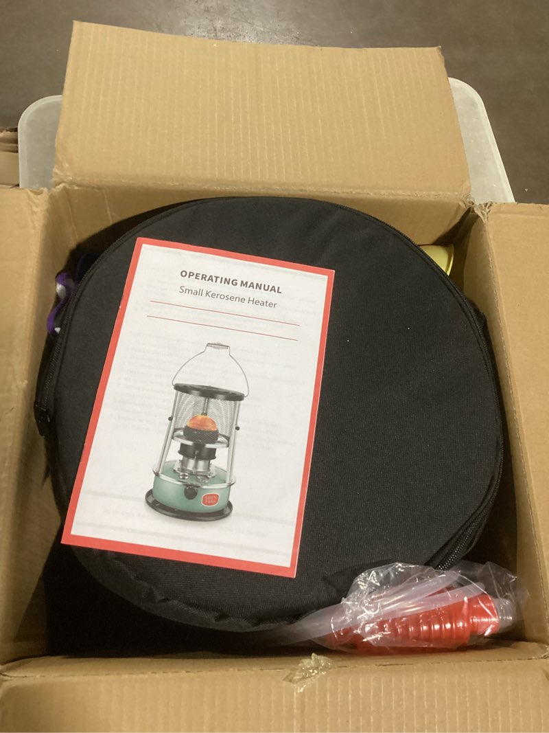 Condition photo showing Good Condition for 2 in 1 Portable Kerosene Heater & Stove 9000 BTU Non-Electric Indoor Outdoor Heater for Camping, Hunting, Cooking, Home, Garage, and Emergency Preparedness - Black