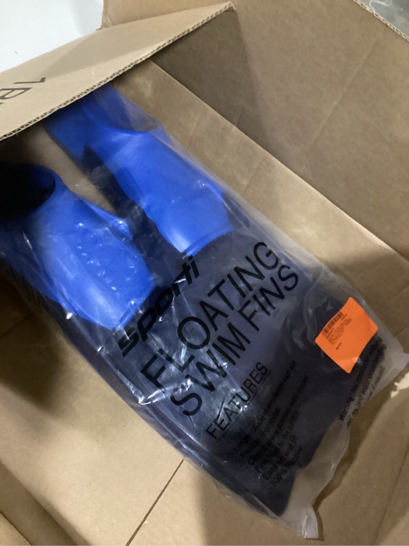 Condition photo showing Good Condition for Sporti Adult-Kids Swim Fins for Pool Lap Swimming - Long Floating Fins for Swimming & Snorkeling - Swim Flippers for Training M 11-12 / W 12-13 Navy-Blue