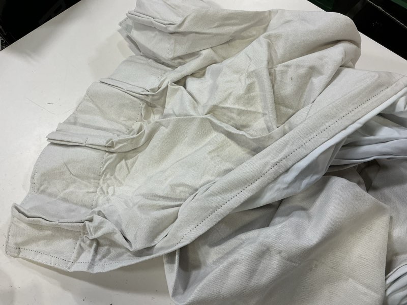 Condition photo showing Good Condition for hoeflife 50 inches wide blackout pinch pleated curtains rings hooks 2 panels for living room pinch pleat curtains 96 inches long for dining bedroom office white white 50"w x 96"l (pack of 2)