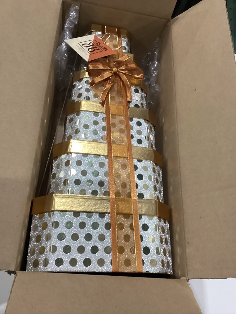 Condition photo showing Good Condition for EXP UNKNOWN Broadway Basketeers Thank You Gift Tower – Gourmet Chocolate Cookies & Sweets Snack Tower – Thank You Gift Box for Clients, Teachers, Friends & Colleagues, Holiday, Thanksgiving – Kosher Snack Set