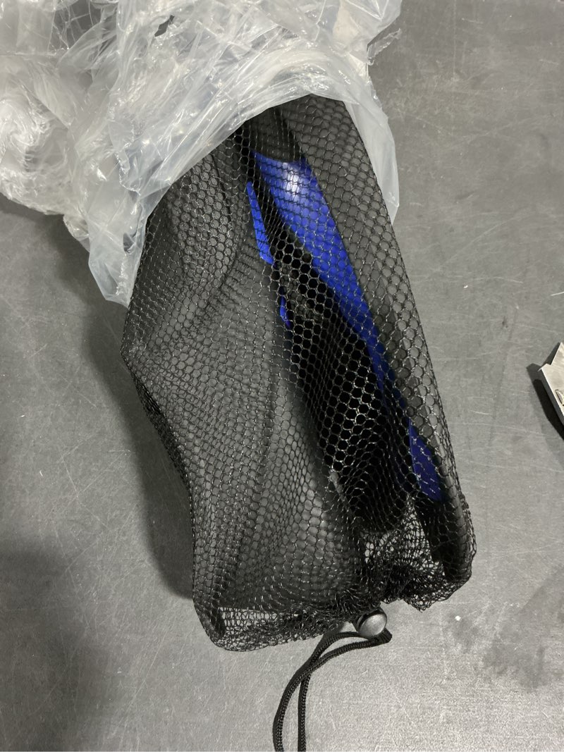 Condition photo showing Good Condition for Short Swim Fins, Travel Size Diving Flippers with Mesh Carrying Bag for Adult Men Women Blue XL(MENS:11-12;WOMENS:12-13)