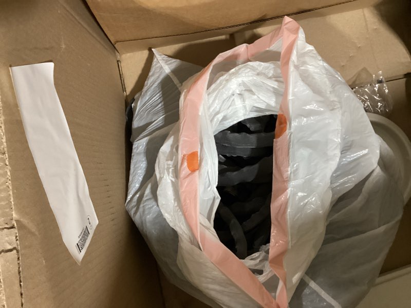 Condition photo showing As Is for black hose