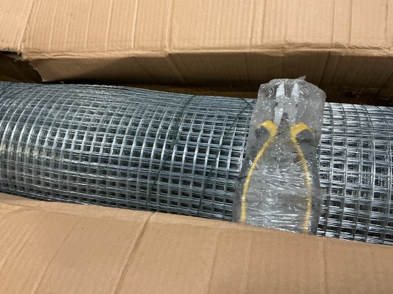 Condition photo showing New/Like New for hardware cloth 1/2 inch square openings - 19 gauge 36'' x 100' hot-dip galvanized wire mesh, welded cage wire rolls great for animal enclosure chicken coop flower beds rabbits wire fencing 1/2inch 36''×100'