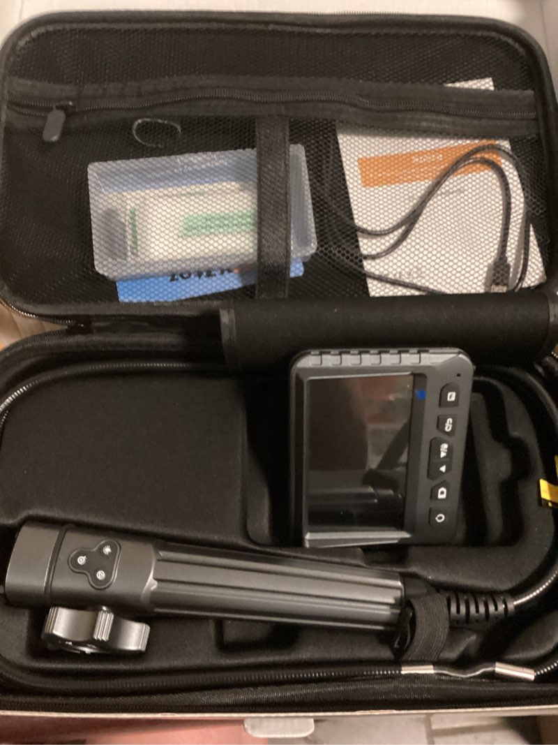 Condition photo showing New/Like New for dxztoz two-way articulating borescope with light, 1080p industrial endoscope inspection camera with flexible articulated probe for automotive engine mechanic hvac- 5.5ft