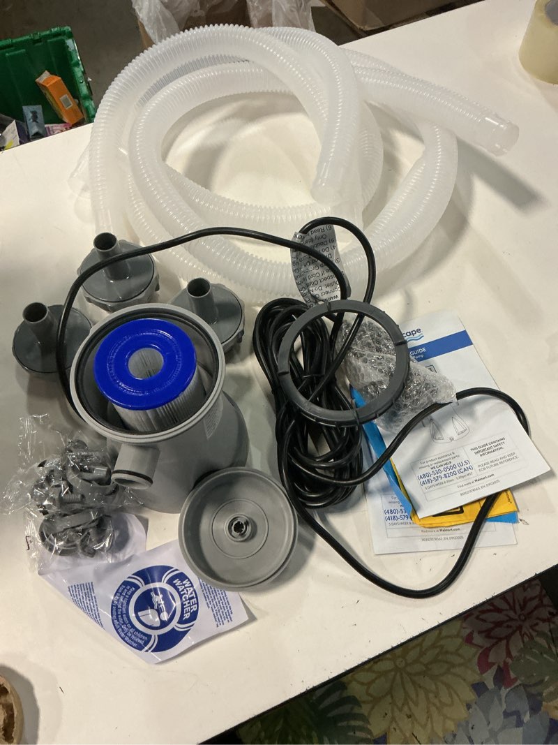 Condition photo showing Good Condition for pool pump filter 800 gph, pool filters for inflatable swimming pools, cartridge for above ground pool filter, for 800 gallon easy set pool filter pump