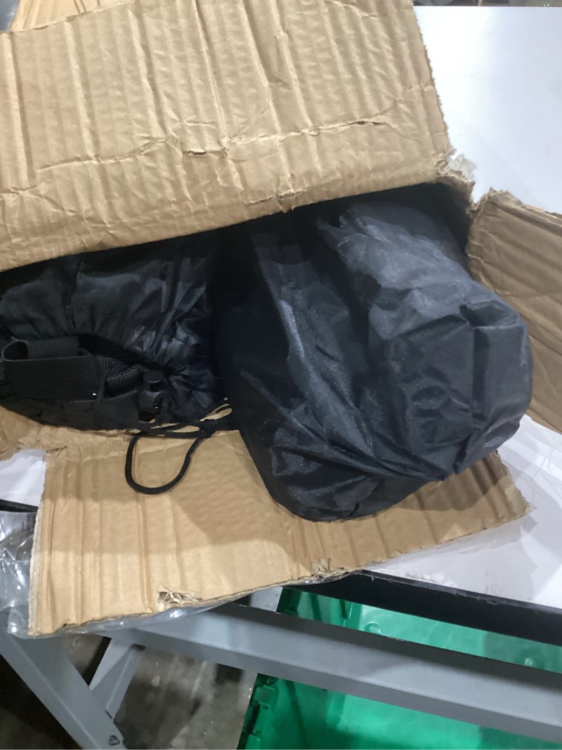 Condition photo showing Good Condition for REDCAMP 2 Pack Tripod Camping Chairs Folding Lightweight, Portable 3 Legged Tripod Stool Seat with Backrest, Small Golf Chair Compact for Adults Fishing Hunting, Black