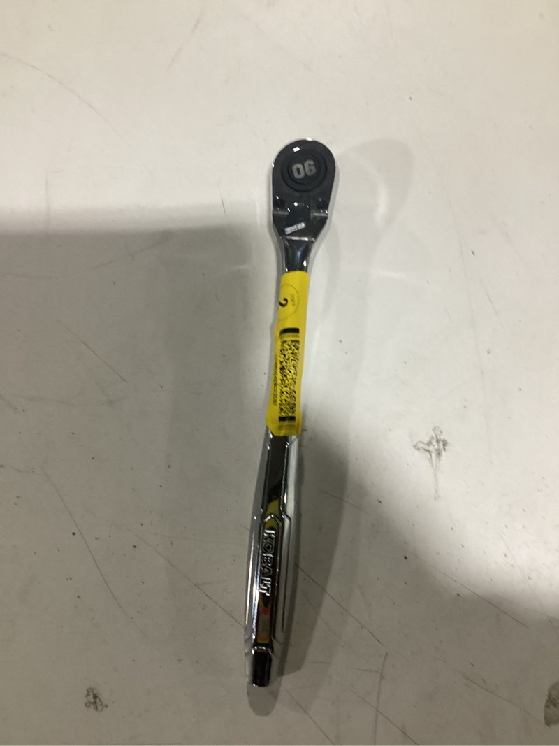 Condition photo showing New/Like New for Kobalt 90 -Tooth 1/4-in Drive Full polish Handle Ratchet