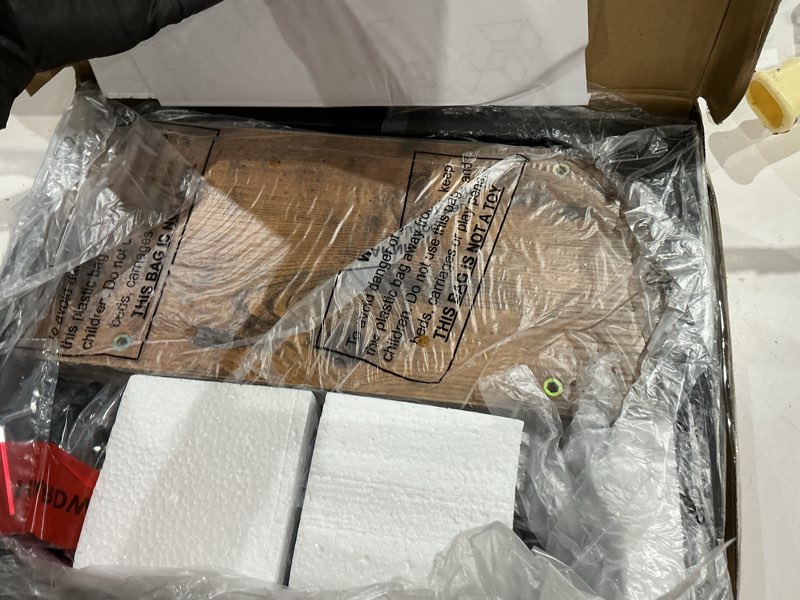 Condition photo showing Good Condition for qeeig narrow c shaped side table set of 2 living room sets slim couch tray tables skinny thin small farmhouse 7 inch width, rustic brown (017-18bn) 7.1" width a. brown