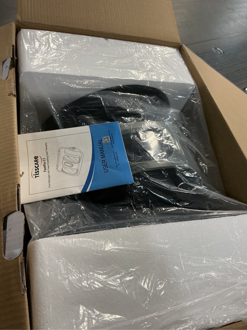 Condition photo showing Good Condition for TISSCARE Shiatsu Foot Massager with Heat, FSA Eligible HSA Foot Massager for Plantar Fasciitis, Neuropathy, Circulation and Pain Relief, Massage Feet at Home/Office, Gift for Men and Women 2026 New Upgraded,gray