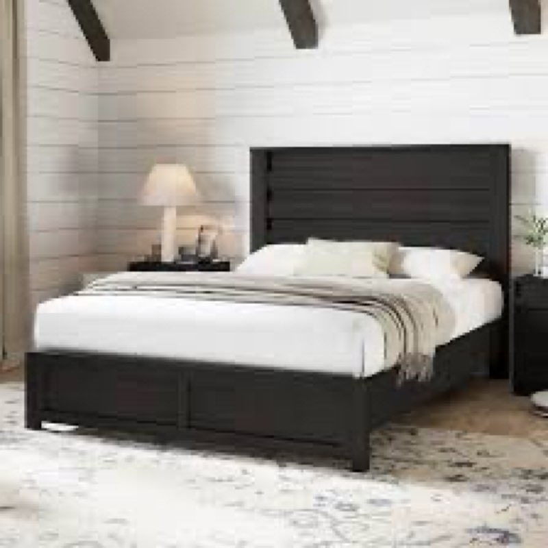 louby 49" farmhouse platform bed