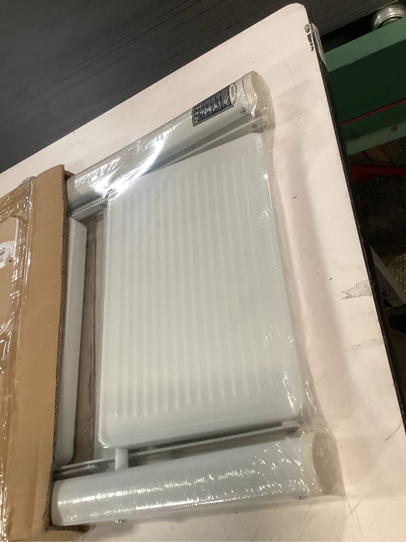 Condition photo showing New/Like New for BOCOM 2 Step Ladder, Lightweight Portable Foldable Collapsible Folding Sturdy Iron Metal Step Stool with Anti-Slip Wide Pedal, Heavy Duty 330 lbs Capacity, for Home, Kitchen, Closet, Adults, White White 2-Step