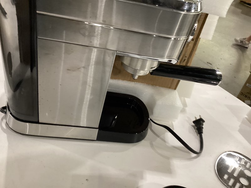 Condition photo showing As Is for Not tested ***Gevi Commercial Espresso and Coffee Makers, Professional 20 Bar Espresso Maker with Milk Frother, Stainless Steel Expresso Coffee Machines for Home, Compact Cappuccino Machine, Great Gift