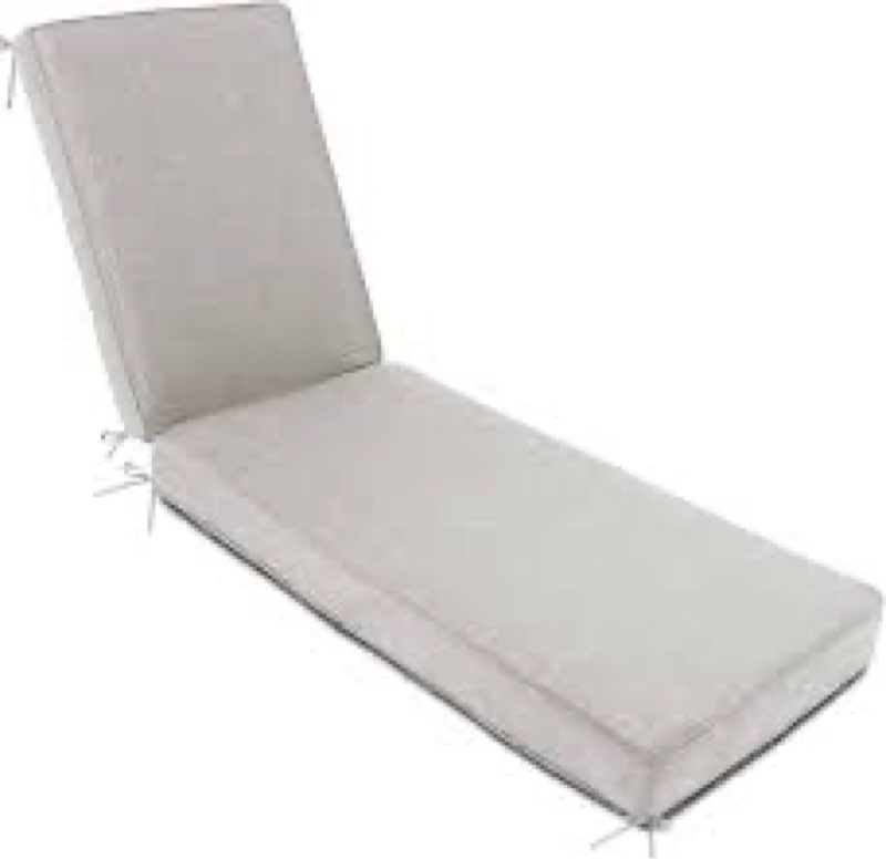 sundale outdoor water-resistant olefin chaise lounge cushions, outdoor/indoor durable thick lounger 