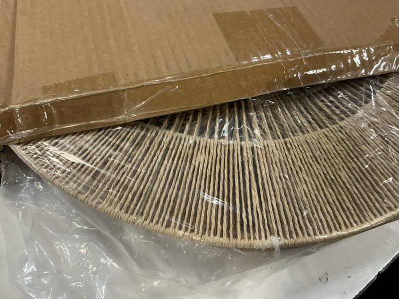 Condition photo showing New/Like New for mokof 7 pack boho wall decor round baskets set (small 7" to largest 17") - handwoven large wall hanging art for bedroom, living room, home office