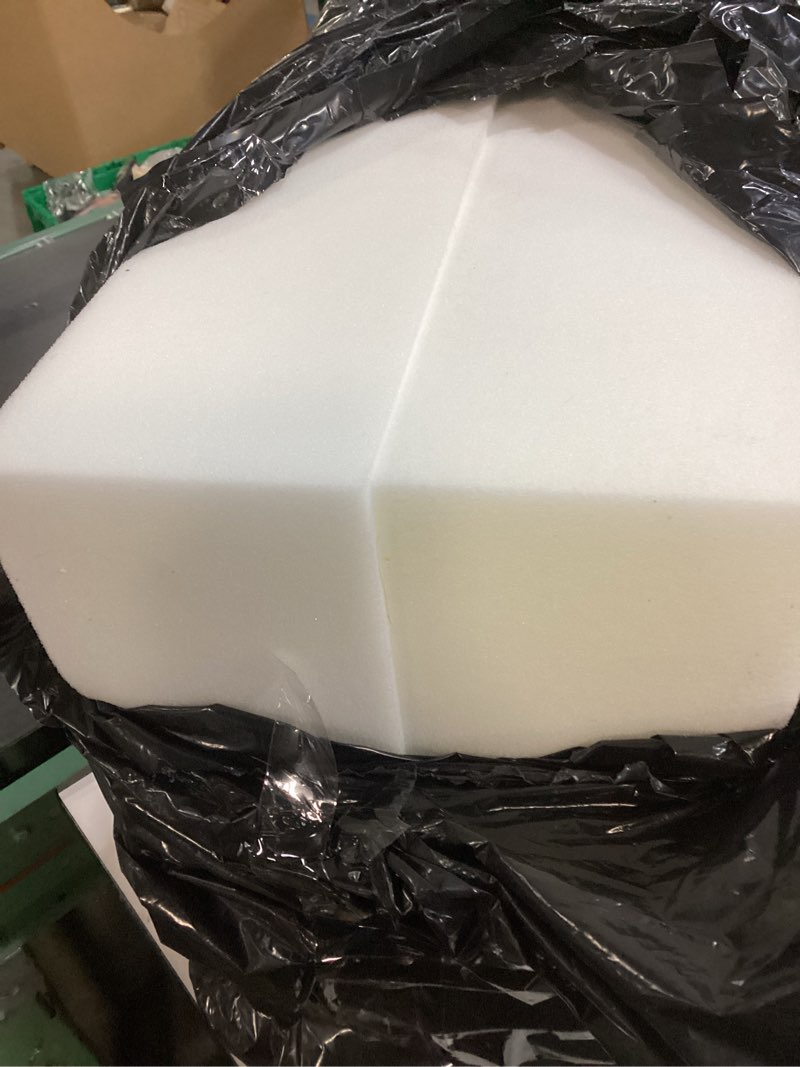 Condition photo showing As Is for Frienda 2 Pack 5 x 24 x 24 Upholstery High Density Foam Cushion Replacement Square Cut to Size Foam Couch for Chair Couches Padding Shipping Packing DIY Cosplay Projects 5" X 24" X 24"