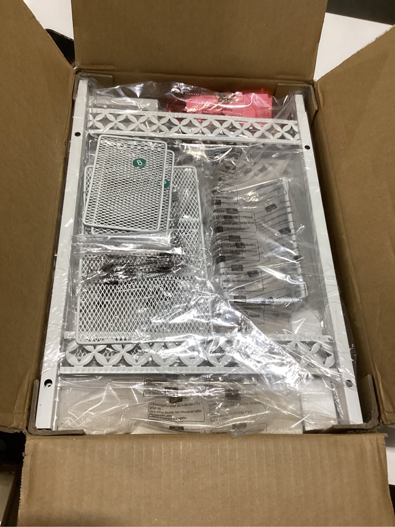 Condition photo showing Good Condition for Slim Bathroom Storage Shelf Unit, 3 Tier Corner Storage, Rustic Makeup Organizer, Space-Saving Floor Standing Storage Shelves for Bathroom, Vanity,Kitchen, Laundry 9.85im Matte White 9.85“ White Without Drawer