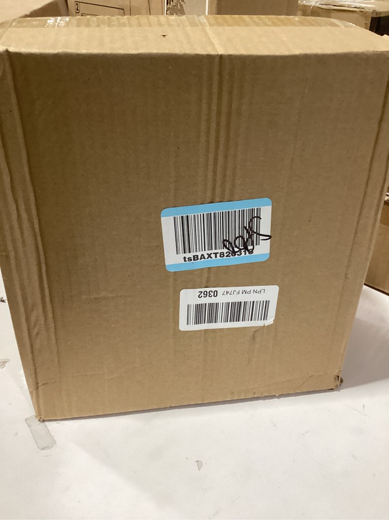 Condition photo showing Good Condition for steo spce Automatic Motion Sensor Bathroom Small Trash Can with Lid, 2.6 Gallon Touchless Slim Garbage Can, Smart Waterproof Trash Bin for Bedroom, Restroom, Living Room, Office Gold White