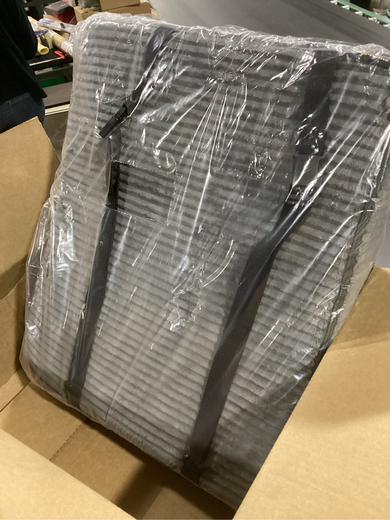 Condition photo showing Good Condition for idee-home recliner leg rest cushion, recliner footrest extender pillow with removable corduroy cover, multi purpose ergonomic foot pillow back & lumbar support cushion for bed sofa couch, dark grey