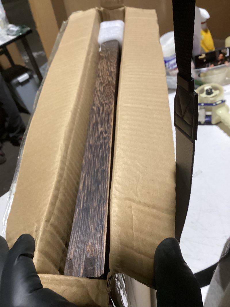 Condition photo showing Good Condition for 20" Rustic Wooden Serving Tray - Extra Large Square Ottoman Table Tray for Farmhouse Decorative Oversized Coffee Table Trays Living Room Kitchen Counter Breakfast Brown 20" x 20" x 1.2" Brown