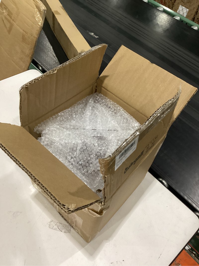 Condition photo showing Good Condition for colingmill 6 pcs acrylic slatwall angled shelves, 6"x6" clear acrylic floating angled slatwall shelf for book or dvd displaying for retail office display boutiques home stores boutiques organizing