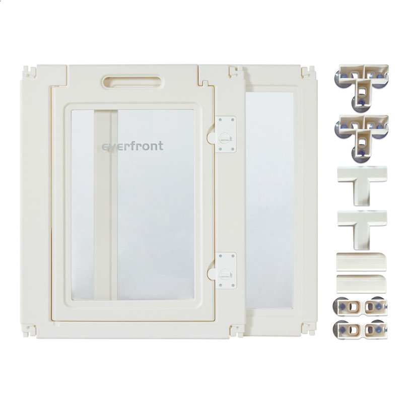 2Pcs Panel Extention Kits-Clear Acrylic Plastic Dog Door+Panel Indoor,for Puppy Cat Bunny Pet Pen