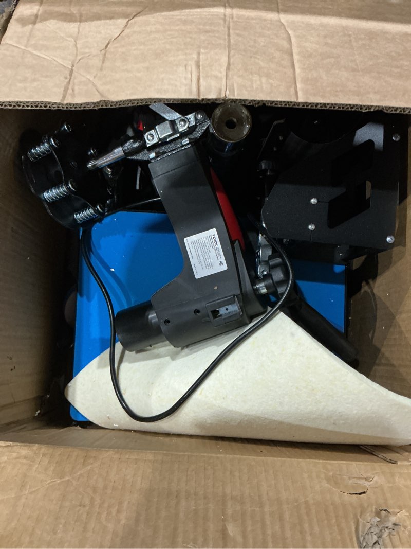 Condition photo showing As Is for vevor 5 in 1 heat press machine 12x15 inch, 360° swing away shirt press machine - digital professional heat transfer tshirt press machine, sublimation heat press for t shirts hat cap mug plate 5in1-12x15-black
