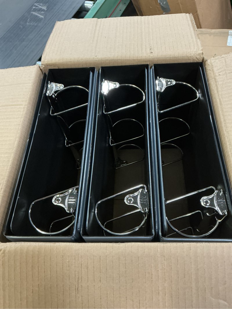 Condition photo showing New/Like New for ViVin Durable 3 inch D Ring View Binder, Large 3" Slant-D Ring with 725-Sheet Capacity, Fit 8.5" x 11" Paper, 6 Pack(Black) 3" 6 Pack Black